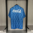 Camisa Cruzeiro Titular 93/94 - Versão Retrô Coca-Cola Azul - MAJESTO BR