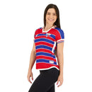 Camisa Fortaleza Feminina Home 23/24 - Vermelha e Azul - MAJESTO BR