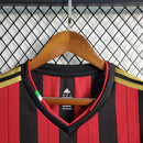 Camisa Retrô Milan I Adidas 2013/14 Manga Longa Vermelho e Preto - MAJESTO BR