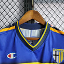 Camisa Retrô Parma Home Champion 2001/02 Masculino Azul e Amarelo - MAJESTO BR