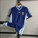 Camisa Retrô Argentina Adidas 1998/99 Masculino Azul Marinho e Branco - MAJESTO BR