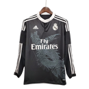 Camisa Retrô Real Madrid Manga Longa III Third Adidas 2014/15 Masculino Preto - MAJESTO BR