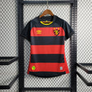 Camisa Sport Recife Home 23/24 Feminina - Vermelha e Preta - MAJESTO BR