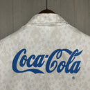 Camisa Cruzeiro Fora 93/94 - Versão Retrô Coca-Cola Branca - MAJESTO BR