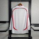 Camisa Retrô Milan II Away 2006/07 Manga Longa Masculino Branco - MAJESTO BR