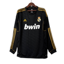 Camisa II Adidas Real Madrid I 11/12 - Retrô Manga Longa- Preto - MAJESTO BR