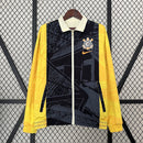 Jaqueta Corinthians Reversível 24/25 - Bege e Amarelo - MAJESTO BR