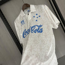 Camisa Cruzeiro Fora 93/94 - Versão Retrô Coca-Cola Branca - MAJESTO BR