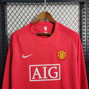 Camisa Retrô Manchester United Manga Longa Nike 2007/08 Masculino Vermelho - MAJESTO BR