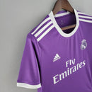 Camisa Retrô Real Madrid II Away Adidas 2016/17 Masculino Roxo - MAJESTO BR