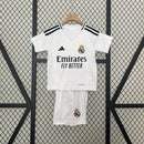 Conjunto Infantil Real Madrid I 24/25 - Branco - MAJESTO BR
