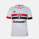 Camisa São Paulo Home 24/25 - Branca e vermelha - MAJESTO BR