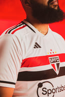 Camisa São Paulo Home 23/24 - Branca e vermelha - MAJESTO BR