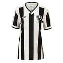 Camisa Botafogo Titular 24/25 - Versão Feminina Baby Look Preta e Branca - MAJESTO BR