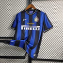 Camisa Retrô Inter de Milão I Home 2009/10 Masculino Azul e Preto - MAJESTO BR