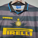 Camisa Retrô Inter de Milão II Away 1997/98 Umbro Masculina Preto e Cinza - MAJESTO BR