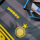 Camisa Retrô Inter de Milão II Away 1997/98 Umbro Masculina Preto e Cinza - MAJESTO BR