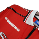 Camisa Manchester United Retrô Manga Longa Umbro 1998/99 Vermelha - MAJESTO BR