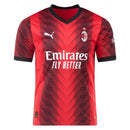 Camisa Milan Home 23/24 - Preta e Vermelha - MAJESTO BR