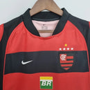Camisa Retrô Flamengo I 2001/02 Masculina Torcedor Vermelha e Preta - MAJESTO BR