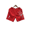 Shorts NBA Miami Heat 23/24 Casual - Nike - Vermelho - Branco - Preto - MAJESTO BR