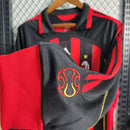 Camisa Retrô Milan I Home Adidas 2006/07 Masculino Manga Longa Vermelho e Preto - MAJESTO BR