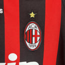 Camisa Retrô Milan I Home Adidas 2008/09 Manga Longa Vermelho e Preto - MAJESTO BR
