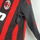 Camisa Retrô Milan I Home Adidas 2008/09 Manga Longa Vermelho e Preto - MAJESTO BR