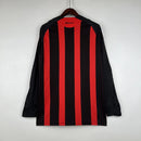 Camisa Retrô Milan I Home Adidas 2008/09 Manga Longa Vermelho e Preto - MAJESTO BR