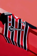 Camisa São Paulo Away 23/24 - Preta e vermelha - MAJESTO BR