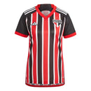Camisa São Paulo Away 23/24 Feminina - Vermelha e Branca - MAJESTO BR