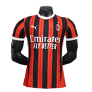 Camisa AC Milan I Home Puma Jogador 2024/25 Masculino Vermelho e Preto - MAJESTO BR