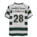 Camisa Retrô Sporting Portugal Home Reebok 2002/03 Masculino Verde e Branco - MAJESTO BR