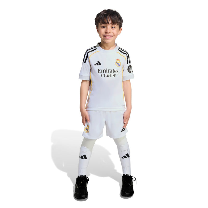Conjunto Infantil Real Madrid I 25/26 - Branco