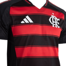 Flamengo Casa 2025 - Preta e Vermelho Jogador