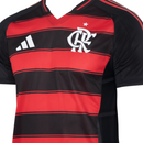 Flamengo Casa 2025 - Preta e Vermelho Jogador