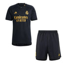 Conjunto Infantil Real Madrid III 23/24 - Preto - MAJESTO BR