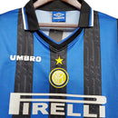 Camisa Retrô Inter de Milão Umbro 1997/1998 Azul e Preta - MAJESTO BR