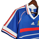 Camisa Retrô França I Home Adidas 1998/99 Masculino Azul - MAJESTO BR