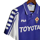 Camisa Retrô Fiorentina Fila 1999/2000 Masculino Roxa e Branca - MAJESTO BR