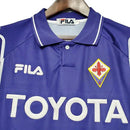 Camisa Retrô Fiorentina Fila 1999/2000 Masculino Roxa e Branca - MAJESTO BR