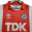 Camisa Ajax Retrô 1990-1992 Vermelha e Branca - Umbro - MAJESTO BR