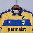 Camisa Retrô Parma I Champion 1999/00 Masculino Amarelo e Azul - MAJESTO BR