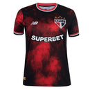 Camisa São Paulo Feminina Third 24/25 - Preta e Vermelha - MAJESTO BR