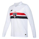 Camisa São Paulo Home 24/25 Manga Longa - Branca - MAJESTO BR