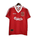 Camisa Liverpool Retrô 1996/1997 Vermelha e Branca - Adidas - MAJESTO BR